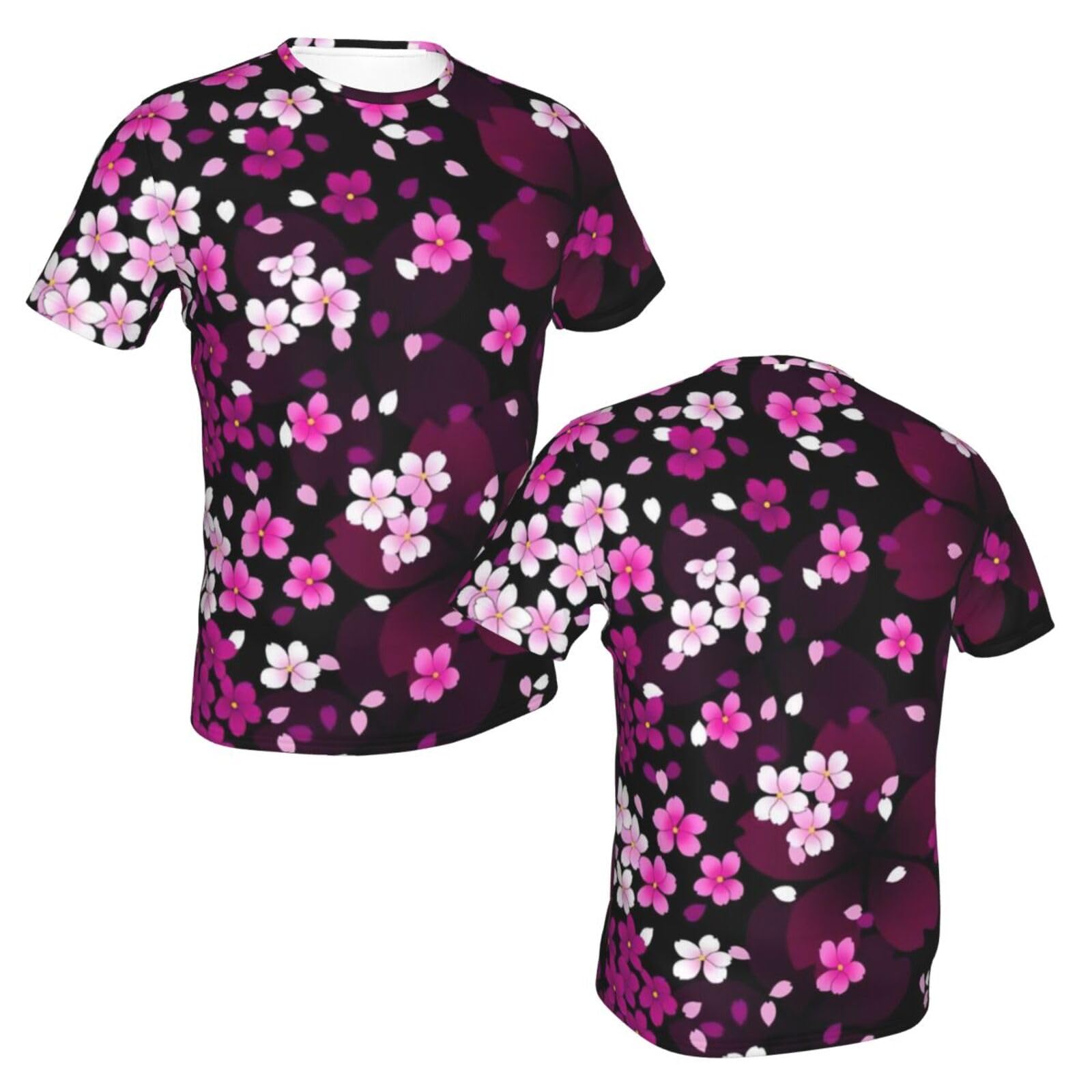 Amazon.co.jp: Tシャツ さくら 桜柄 半袖 夏服 トップス メンズ